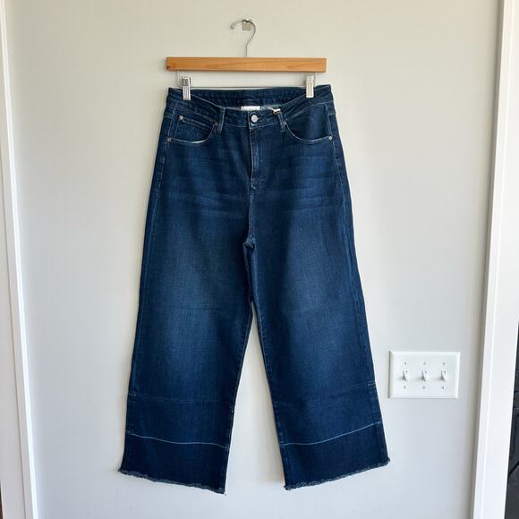 WRAP London High Rise Wide Leg Jeans Indigo Blue 8 NWT - Picture 2 of 12